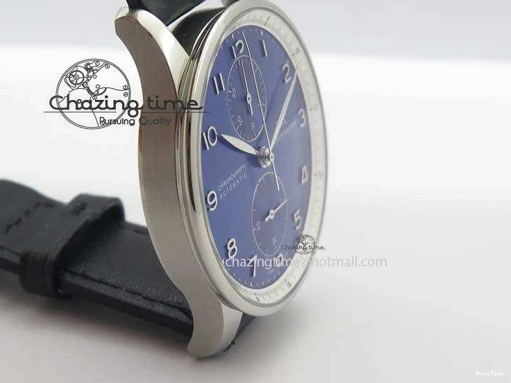 MIROTIME 0410 Portuguese Chrono IW371432 “Laureus” ZF 1:1 Best Edition On Black Leather Strap A79350 (Slim Movement) WaterResistant 7262